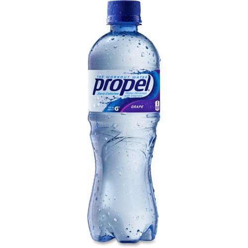 Propel Grape Flavored Water Beverage - 16.90 fl oz (500 mL) - Bottle - 24 / Carton