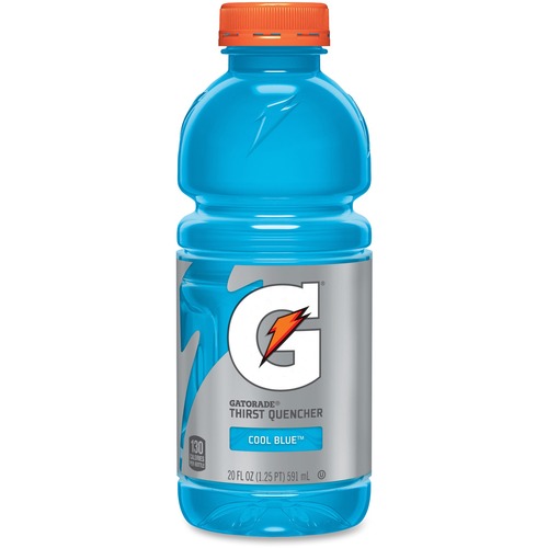 Gatorade Cool Blue Thirst Quencher - 20 fl oz (591 mL) - Cool Blue Raspberry - 24 / Carton