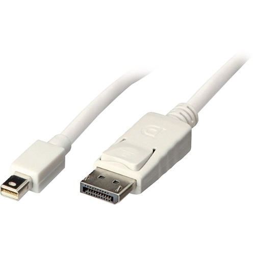 Unirise 6ft Mini Displayport to Displayport Cable, Male - Male, 32 AWG - 6 ft DisplayPort/Mini DisplayPort A/V Cable for Audio/Video Device - First End: 1 x Mini DisplayPort Digital Audio/Video - Male - Second End: 1 x DisplayPort Digital Audio/Video - Ma