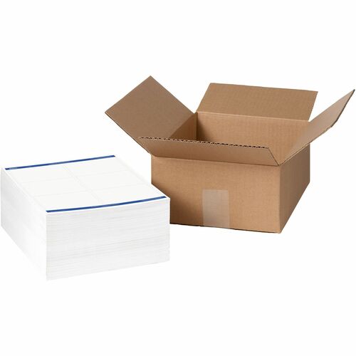 Avery® Shipping Labels - Sure Feed Technology - 3 21/64" Width x 4" Length - Permanent Adhesive - Rectangle - Laser - White - Paper - 6 / Sheet - 500 Total Sheets - 3000 Total Label(s) - 3000 / Carton