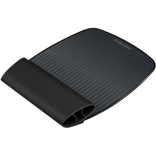 Fellowes I-Spire Series™ Wrist Rocker™ - Black/Gray - 1.06" x 7.81" x 10" Dimension - Black, Gray - 1 Pack