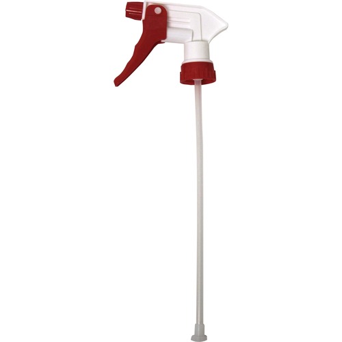 Genuine Joe Standard 9" Trigger Sprayer - 24 / Carton - Red, White - Dispenser Accessories - GJO85132