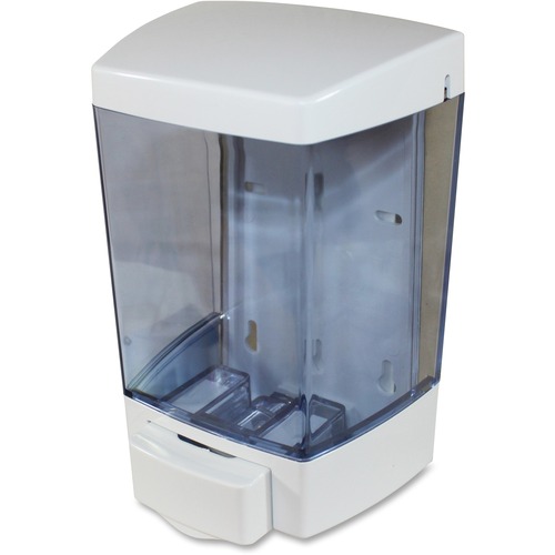 Genuine Joe 46oz Liquid Soap Dispenser - 1.36 L Capacity - White - 1Each - Liquid Soap / Sanitizer Dispensers - GJO85133