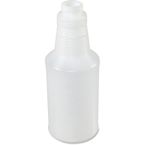 Genuine Joe 24 oz. Plastic Bottle with Graduations - Suitable For Cleaning - Translucent - 24 / Carton