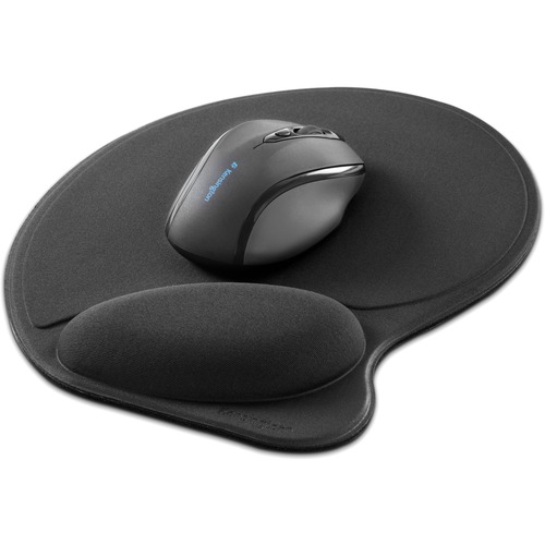 Kensington Wrist Pillow Mouse Wrist Rest - Black - Black - Foam - 1 Pack Retail