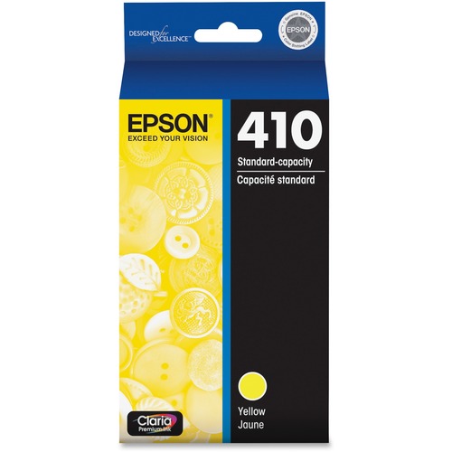 Epson Claria 410 Original Ink Cartridge - Yellow - Inkjet - Standard Yield - 300 Pages - 1 Each
