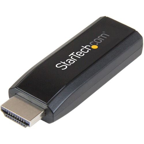 StarTech.com HDMI to VGA Converter with Audio - Compact Adapter - 1920x1200 - This highly portable adapter is the ideal travel companion for your Chromebook or Ultrabook laptop - Works with HDMI computers like HP Chromebook 14 & Acer C720 and VGA monitors