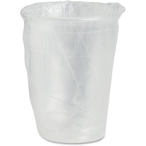 Coffee Pro 9oz Individually Wrapped Plastic Cups - 9 fl oz - Clear - Plastic - 1000 / Carton