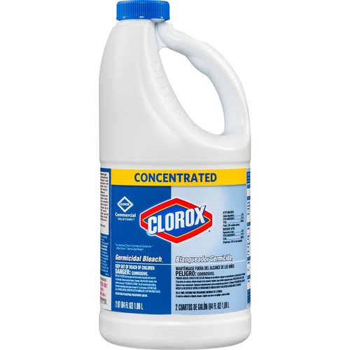 Clorox Germicidal Bleach, CloroxPro - For Multi Surface, Multipurpose - Concentrate - 64 fl oz (2 quart)Bottle - 8 / Carton - Disinfectant, Deodorize