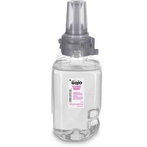 Gojo® ADX-7 Dispenser Antibacterial Hand Soap Refill - Plum ScentFor - 23.7 fl oz (700 mL) - Pump Bottle Dispenser - Bacteria Remover, Kill Germs - Hand, Skin - Moisturizing - Antibacterial - Clear - Rich Lather, Bio-based - 4 / Carton