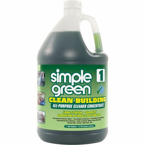 Simple Green All-purpose Cleaner Concentrate - For Multipurpose - Concentrate - 128 fl oz (4 quart) - 2 / Carton - VOC-free, Fragrance-free, Non-toxic, Caustic-free, Non-flammable, Non-streaking, Unscented - Green