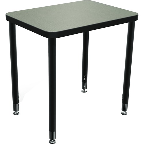 Balt Snap Desk Configurable Student Desking - Fusion Maple Rectangle Top - Four Leg Base - 4 Legs - 29" Table Top Width x 20" Table Top Depth x 1.25" Table Top Thickness - 32" Height - Assembly Required - Rubber, Tubular Steel