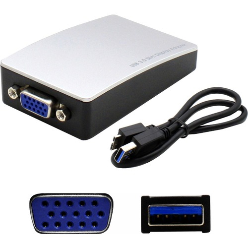 AddOn 0B47072-AO-5PK USB/DVI Video/Data Transfer Cable - 11.8" DVI/USB Video Cable for Video Device - First End: 1 x USB 3.0 Type A - Male - Second End: 1 x 29-pin DVI-I Digital Video - Female - 5 Gbit/s - Supports up to 2048 x 1152 - Copper Plated Connec