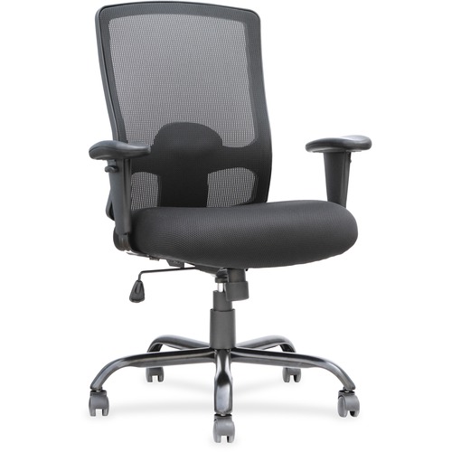 Eurotech Big And Tall Executive Chair - 5-star Base - Black - 1 Each