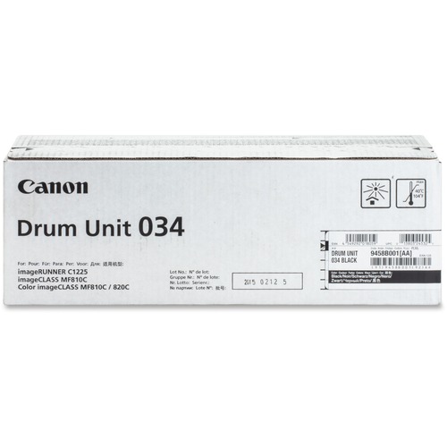 Canon DRUM034 Drum Unit - Laser Print Technology - 34000 - 1 Each - Black