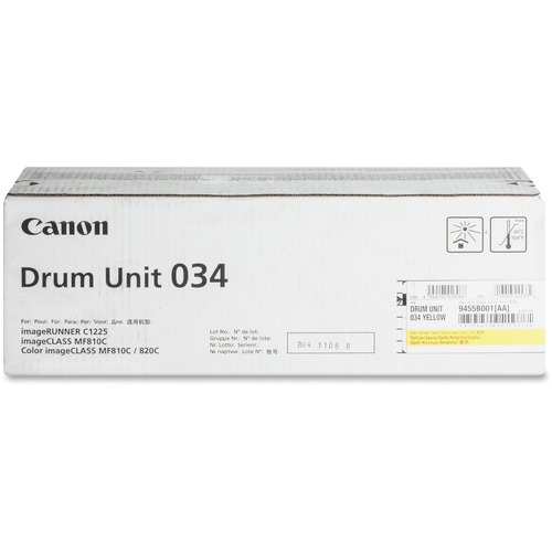 Canon DRUM034 Drum Unit - Laser Print Technology - 35000 Pages - 1 Each - Yellow