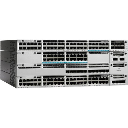 Cisco Catalyst WS-C3850-12XS Ethernet Switch - Manageable - 10 Gigabit Ethernet - 10GBase-X - 3 Layer Supported - Optical Fiber - 1U - Rack-mountable - Lifetime Limited Warranty