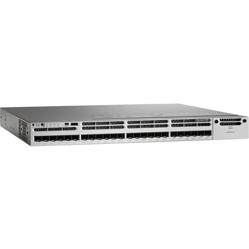 Cisco Catalyst WS-C3850-24XS Layer 3 Switch - Manageable - 10 Gigabit Ethernet - 10GBase-X - 3 Layer Supported - 205.50 W Power Consumption - Optical Fiber - 1U High - Rack-mountable - Lifetime Limited Warranty