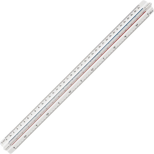Staedtler Mars Triangular Scale - Metric Measuring System - Solid Plastic - 1 Each - White - Triangular Scales - STD98718ISOBK