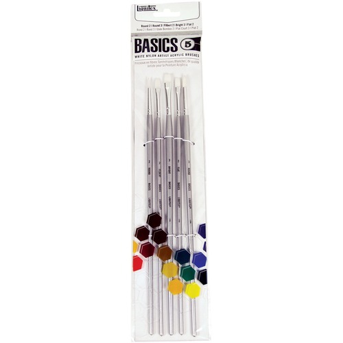 Liquitex Basics Value Paint Brush Set - 5 Brushes - Paint Brushes - LIQ692002