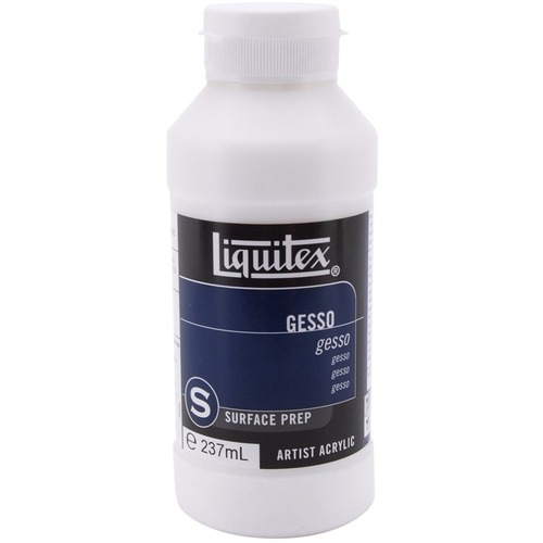 Liquitex White Gesso Surface Prep Medium, 8-oz - Painting - White - Paints - LIQ5308