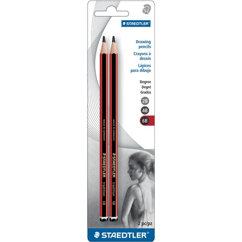 Staedtler Graphite Pencil - 6B Lead - Graphite Lead - 2 / Card