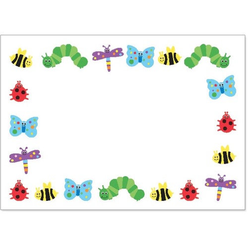 Hygloss Self-Adhesive Name Tags - Bugs - Learning Theme/Subject - Self-adhesive - Bugs - 2.50" (63.5 mm) Height x 3.50" (88.9 mm) Width - 36 / Pack