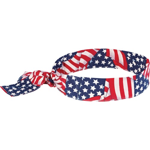 Chill-Its Evaporating Cooling Bandana - 1 Each - Red, White, Blue