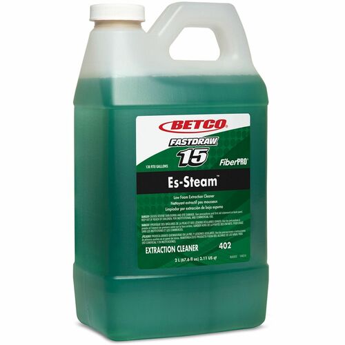 Betco FiberPRO Es-Steam Carpet Cleaner - For Carpet, Rug - Concentrate - 67.6 fl oz (2.1 quart) - 4 / Carton - Green