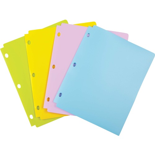 Wilson Jones® Snapper Folder, Letter Size, Two Pockets, Tinted View Color Assortment - Letter Size, Pre-Punched, 2 Pockets, Tinted View