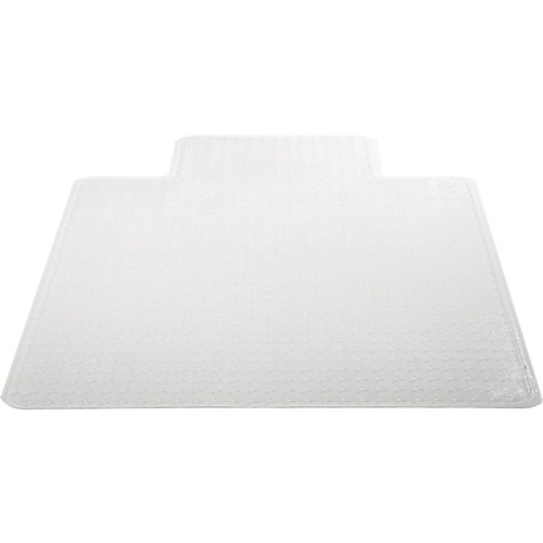Deflecto SuperMat 36" x 48" w/Lip Medium Pile - Medium Pile Carpet - 48" Length x 36" Width - Lip Size 10" Length x 19" Width - Vinyl - Clear