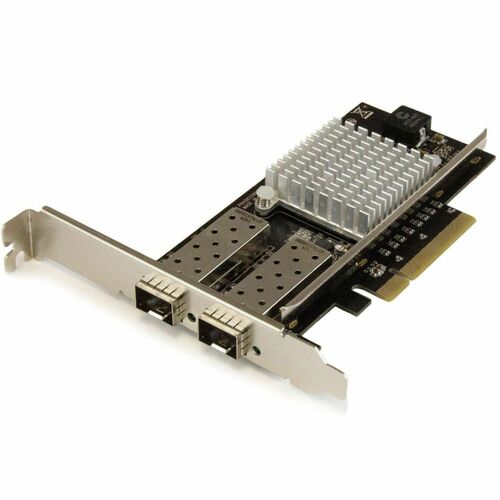 StarTech.com 2-Port 10G Fiber Network Card with Open SFP+ - PCIe, Intel Chip - PCI Express x4 - 2.50 GB/s Data Transfer Rate - Intel 82599 - 2 Port(s) - Optical Fiber - 10GBase-X - SFP+ - Plug-in Card