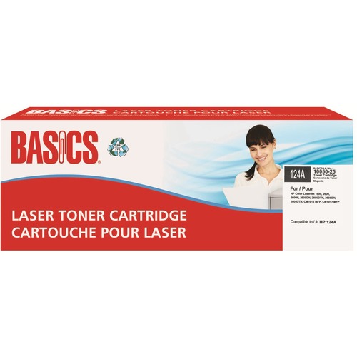 Basics® Remanufactured Laser Cartridge (HP LaserJet 124A) Magenta - 2000 Pages