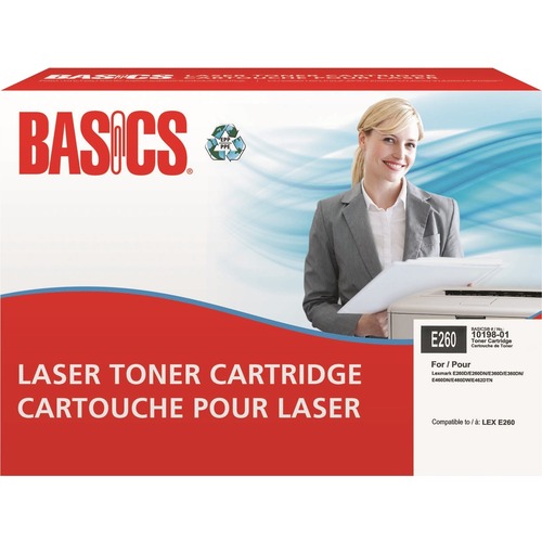 Basics® Remanufactured Laser Cartridge (Lexmark® E260) - 3500 Pages