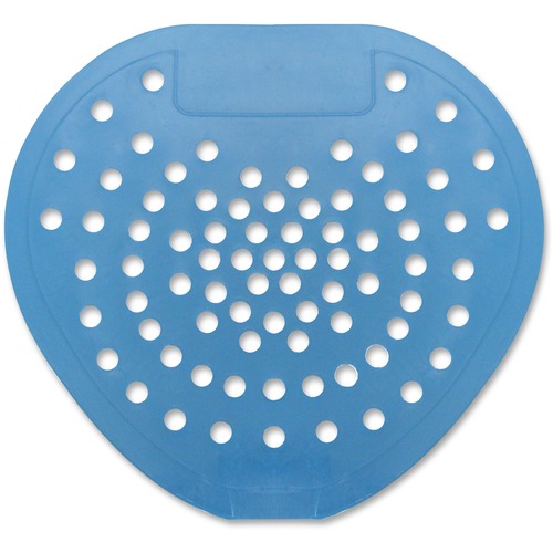 Health Gards Vinyl Urinal Screen - Lasts upto 30 Days - Flexible, Odor Neutralizer, Clog Remover - 12 / Carton - Blue
