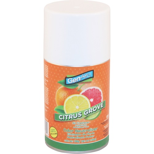 Impact Metered Aerosol Air Freshener - Aerosol - 6000 ft³ - 6.5 fl oz (0.2 quart) - Orange Zest - 30 Day - 1 Each - Residue-free, Long Lasting, CFC-free, HCFC-free