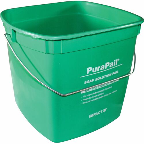 PuraPail Utility Cleaning Bucket - 1.50 gal - 7.7" x 8.1" - Green - 1 Each
