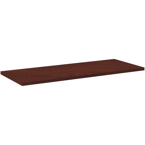 Lorell Rectangular Invent Tabletop - Mahogany - Rectangle Top - 60" Table Top Length x 24" Table Top Width x 1" Table Top Thickness - Training - Assembly Required - High Pressure Laminate (HPL), Mahogany - Particleboard, Polyvinyl Chloride (PVC) - 1 Each