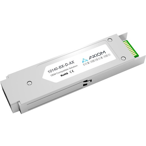 Axiom 10GBASE-BXD XFP Transceiver for Extreme - 10140-BX-D - For Optical Network, Data Networking 1 Simplex 10GBase-BX-D Network - Optical Fiber Single-mode - 10 Gigabit Ethernet - 10GBase-BX-D - 10 Gbit/s"