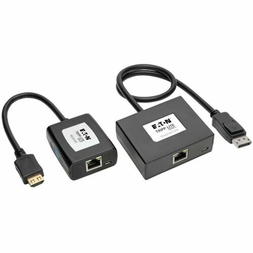 Tripp Lite by Eaton DisplayPort to HDMI over Cat5/6 Active Extender Kit, Pigtail Transmitter/Receiver for Video/Audio, 150 ft. (45 m), TAA - 1 Input Device - 1 Output Device - 150 ft Range - 2 x Network (RJ-45) - 2 x USB - 1 x HDMI Out - DisplayPort - Ful