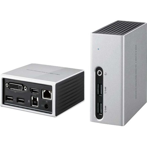 Club 3D USB 3.2 Gen 1 4K UHD at 30Hz Mini Docking Station - for Notebook/Monitor - USB 3.0 - 2 Displays Supported - 4K - 3840 x 2160, 2048 x 1152 - 1 x RJ-45 Ports - Network (RJ-45) - 1 x HDMI Ports - HDMI - DVI - Wired - Gigabit Ethernet - Windows, macOS