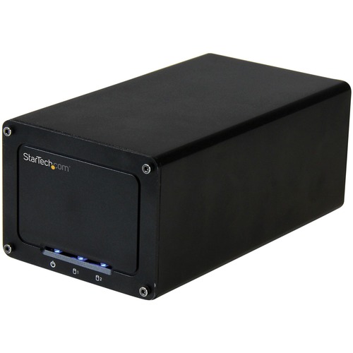 StarTech.com USB 3.1 (10Gbps) External Enclosure for Dual 2.5" SATA Drives - RAID - UASP - Compatible with USB 3.0 and 2.0 Systems - Turn two 2.5" SATA SSDs or HDDs into a high-performance storage solution with UASP and RAID - Compact dual external enclos