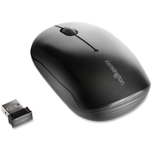 Kensington Pro Fit Wireless Mobile Mouse - Laser - Wireless - Radio Frequency - Black - 1 Pack - USB - 1000 dpi - Scroll Wheel - 2 Button(s) - Symmetrical - Mice - KMW75228