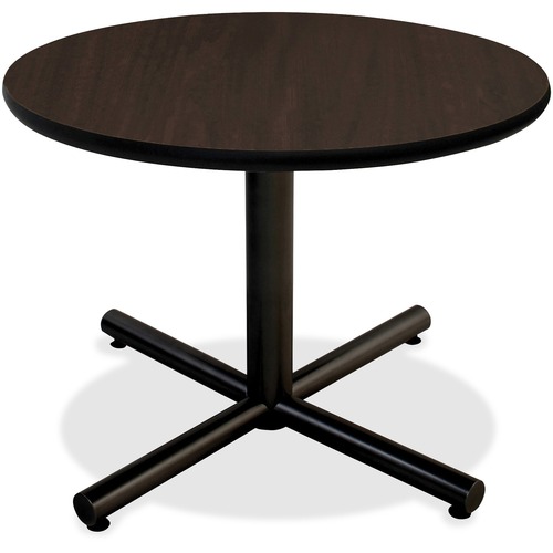 Lorell Hospitality Collection Tabletop - Round Top - 1" Table Top Thickness x 42" Table Top DiameterAssembly Required - Espresso, High Pressure Laminate (HPL) - Particleboard - 1 Each