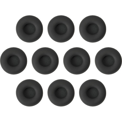 Jabra Biz 2400II Ear Cushions - Black - Leatherette - 10 Piece