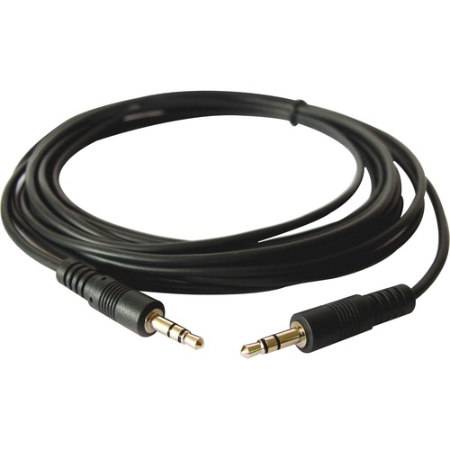 Kramer 3.5mm (M) to 3.5mm (M) Stereo Audio Cable - 6 ft Mini-phone Audio Cable for Projector, Audio Device, Remote Control - First End: 1 x Mini-phone Stereo Audio - Male - Second End: 1 x Mini-phone Stereo Audio - Male - Shielding