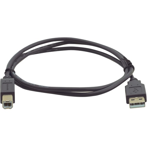 Kramer USB 2.0 A (M) to B (M) Cable - 6 ft USB Data Transfer Cable for Scanner, Printer, Computer - First End: 1 x USB 2.0 Type A - Male - Second End: 1 x USB 2.0 Type B - Male - 480 Mbit/s - Shielding - Nickel Plated Connector - 28 AWG