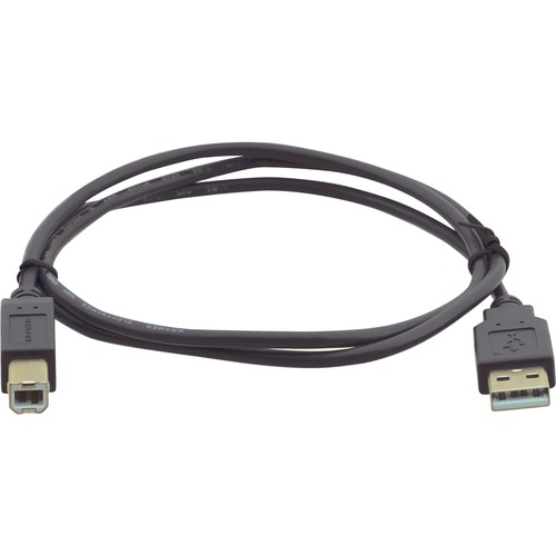 Kramer USB 2.0 Type A to Type B Printer Cable - 10' - 10 ft USB Data Transfer Cable for Printer, Scanner, Camera, Keyboard, Mouse - First End: 1 x USB 2.0 Type A - Male - Second End: 1 x USB 2.0 Type B - Male - 480 Mbit/s