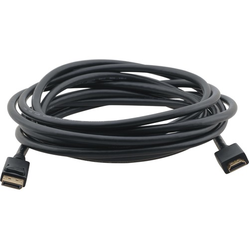 Kramer DisplayPort to HDMI Cable - 15 ft DisplayPort/HDMI A/V Cable for Audio/Video Device, Monitor - First End: 1 x DisplayPort Digital Audio/Video - Male - Second End: 1 x HDMI Digital Audio/Video - Male