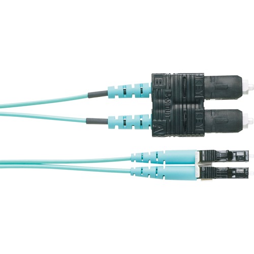 Panduit Fiber Optic Patch Network Cable - 13.12 ft Fiber Optic Network Cable for Network Device - First End: 2 x LC Network - Male - Second End: 2 x SC Network - Male - Patch Cable - Yellow